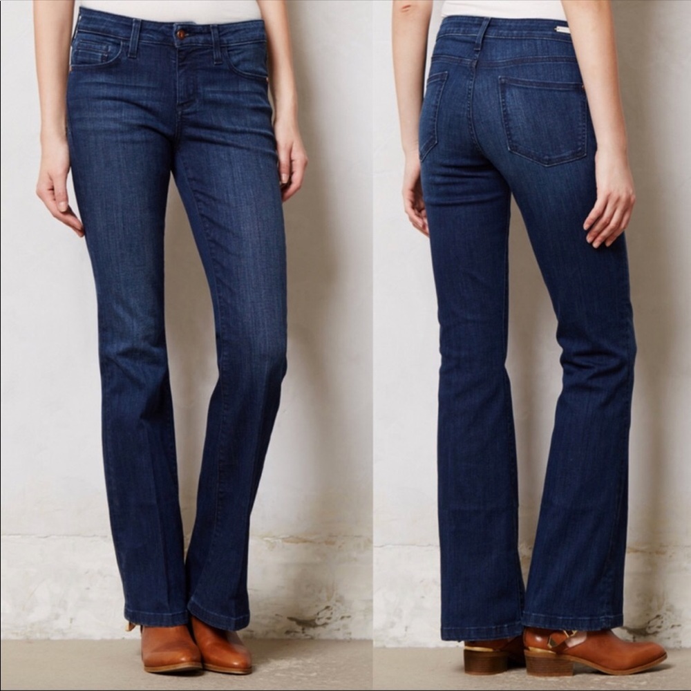 Anthropologie Pilcro Mid Rise Stet Flare Jeans